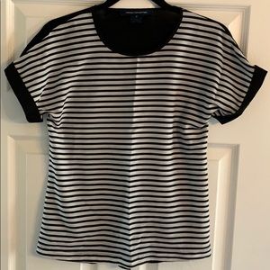 French Connection striped short sleeves blouse